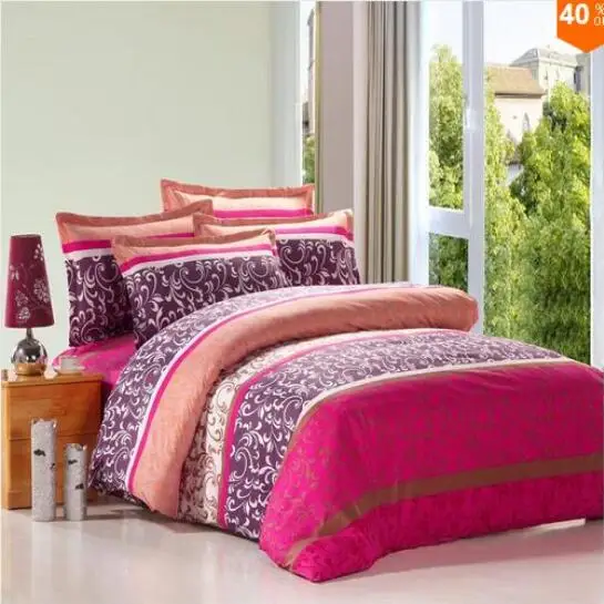 On Sale 4pcs Bedding set Bedding Set Queen Size Bed Sets Sheets Pillow Duvet Cover Linens Colcha ...