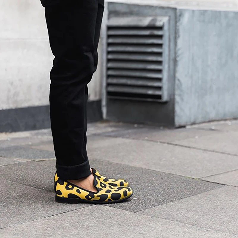 Schuhe Stil Mit Mehrfach Für Handgemachten Print Dauerhaft Futter Animal Tragen Camo Und Klassische Leopard Komfort Piergitar Leder Neue 2018 Männer Zu RwKYxq