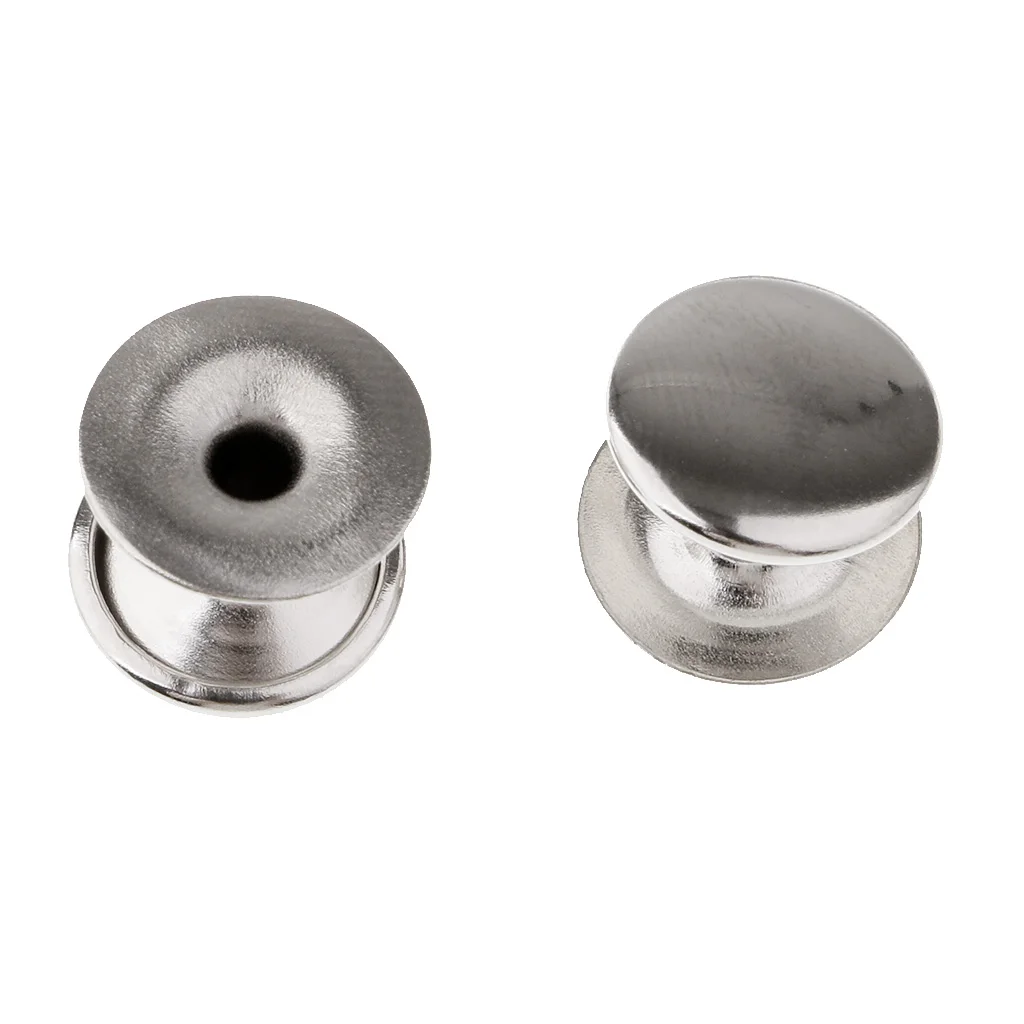 200pcs Single Cap Rivet Tubular Metal Leather Craft Repair Studs Punk Spikes 9x8mm 