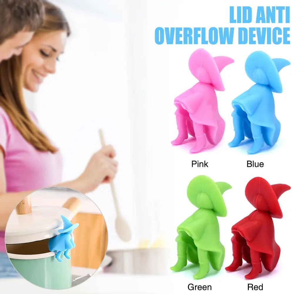 

Anti-overflow Cover Silicone Leak-proof Villain Increase Cover Lid Anti-blocking Kitchen Supplies Mobile Phone Holder Bracket