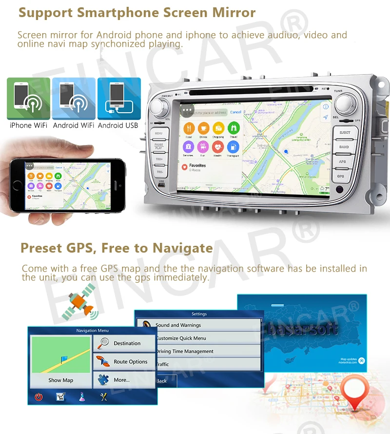 Best Android 6.0 Car DVD Player GPS Navigation Car Stereo for FORD MONDEO FOCUS S-MAX 1 Best Android 6.0 Car DVD Player GPS Navigation Car Stereo for FORD MONDEO FOCUS S-MAX 1