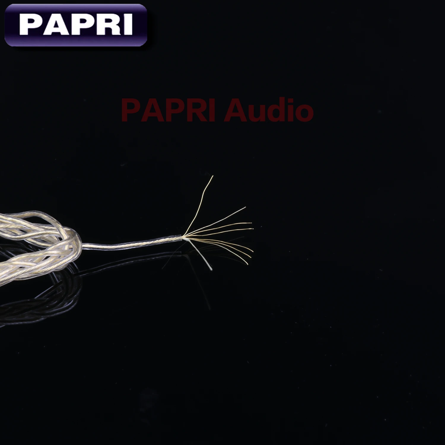 PAPRI Newest GR01 Headphone Cable DIY 4N OCC Silver Gold Plated Hifi Audio Line For Upgrade Earphone Wire Litz Structure