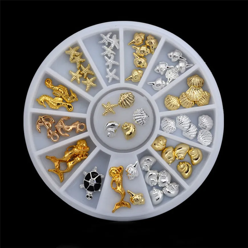 

2017 A# Sea Design Alloy 3d Nail Art Decoration Tool