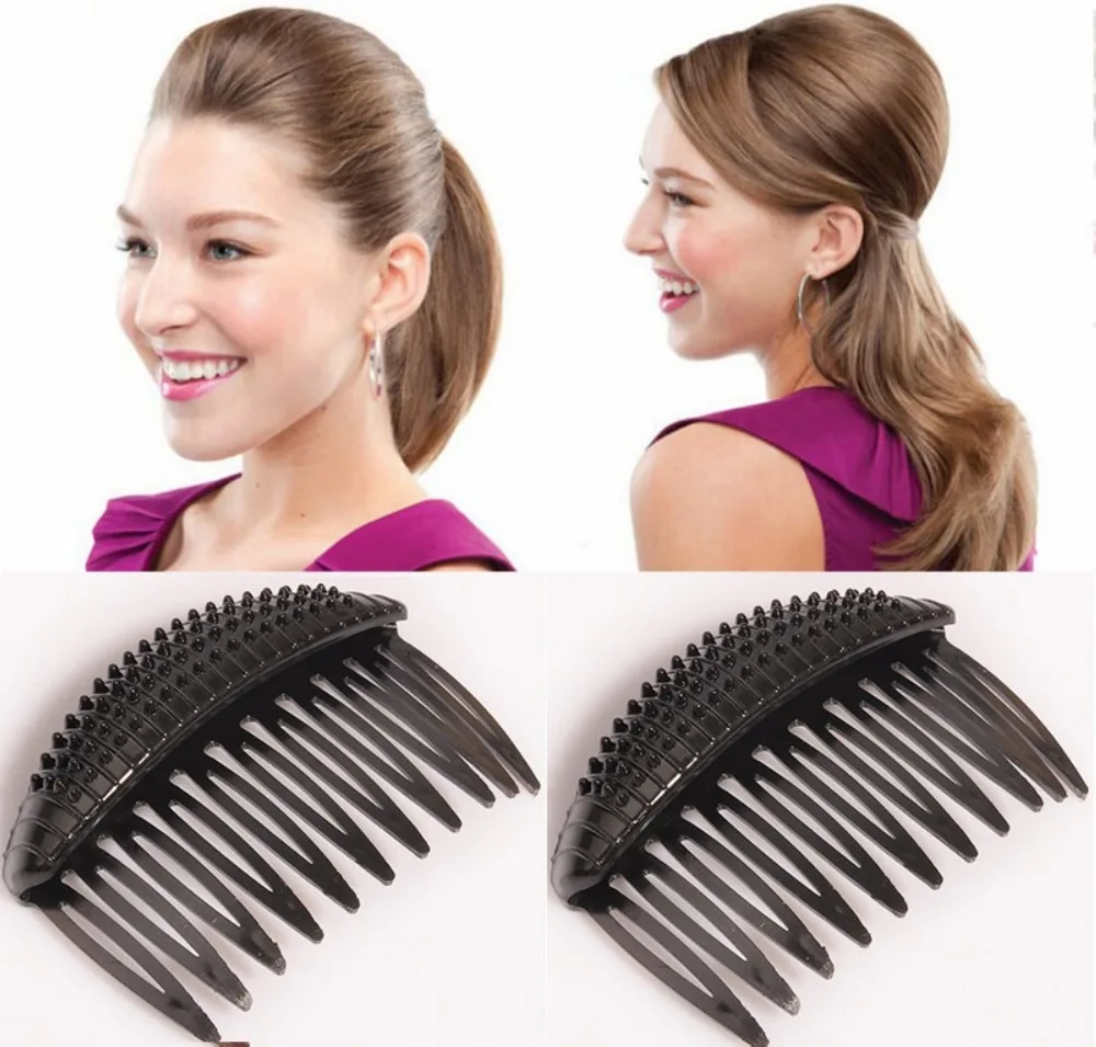 10 Women Fashion Hair Styling Clip Volume Boost Comb Stick Bun Maker