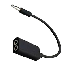 1 шт., двойной аудиокабель 3,5 мм, разъем для наушников, аудио кабель для наушников, y-разветвитель, адаптер для любителей наушников, шнур для телефона, MP3, MP4