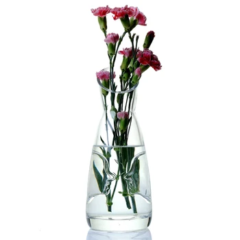 

Nordic style Man Face Double Image Glass Vase Minimalism Flowerpot Home Decoration Accessories For Livingroom Officeroom