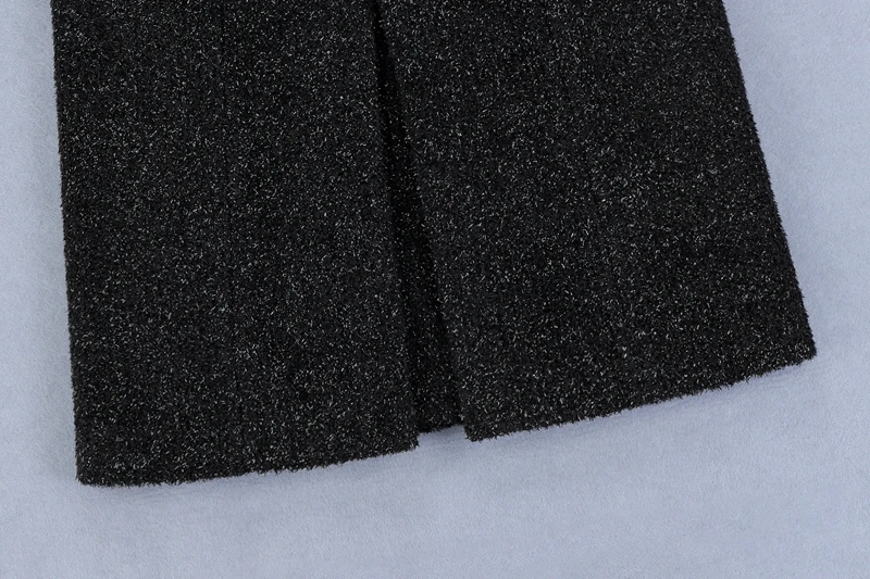 INDRESSME 2019 новинки для женщин Мода отложной воротник тонкий зима двубортный пикантные длинный рукав длинное пальто вечерние теплая верхняя