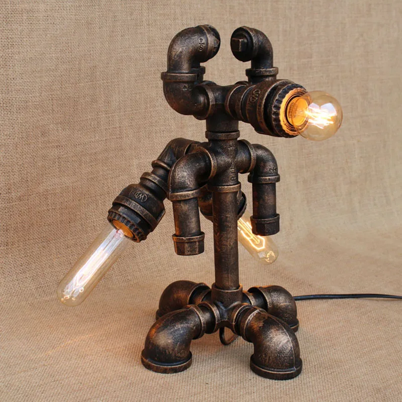 Buy American country art deco modern 3 lights robot