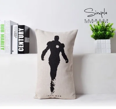 Декоративные Чехлы для диванов Super Heros черно белые чехлы с рисунком