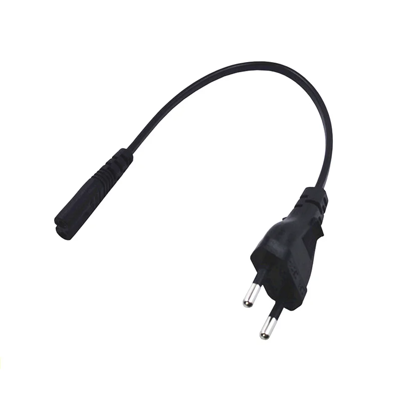 

EU Power cable cord Figure 8 C7 to Euro Eu European 2 pin AC Plug power cable cord for cameras,printers,notebook etc
