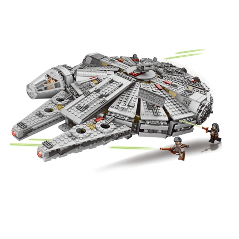 

1381pcs Force Awakens Star Set Wars Series Compatible Legoesing 79211 Model Building Blocks Millennium Falcon Toys For Children