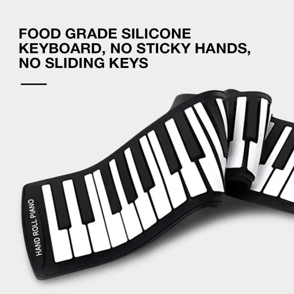 iWord S3061 Portable Hand Roll Silicone Keyboard Electronic Organ