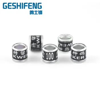 

200pcs 8mm 2019 design name phone number racing pigeon leg rings