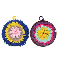 OOTDTY Лидер продаж собака игрушки круглый ПЭТ подстилка для тренировки нюха моющиеся тренировочные Одеяло коврик для корма