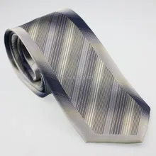 Coachella Мужские галстуки уникальная граница серый с темно-серый полосатый тканый галстук в деловом стиле для мужчин платье рубашка свадьба