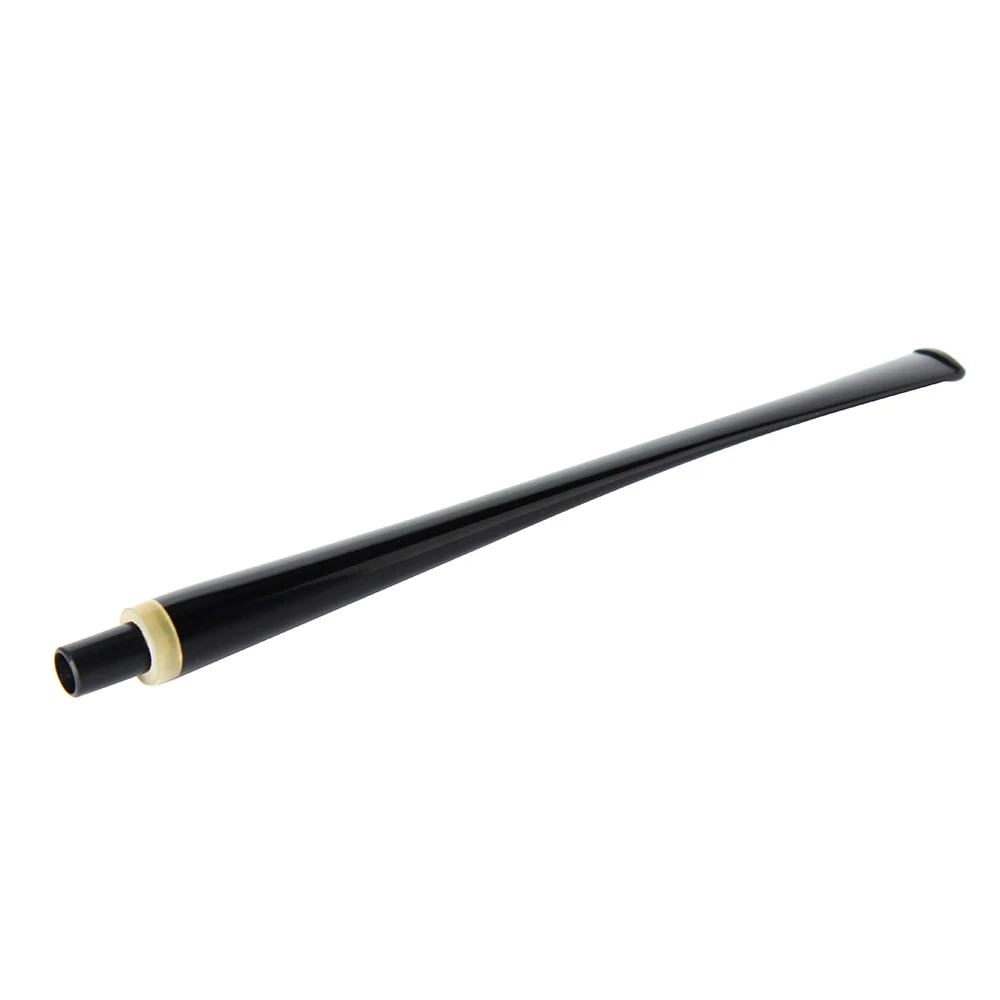 RU-черный пластиковый мундштук трубы стволовых длинные прямые трубы мундштук для церковных табачных труб с фильтром 9 мм be0124
