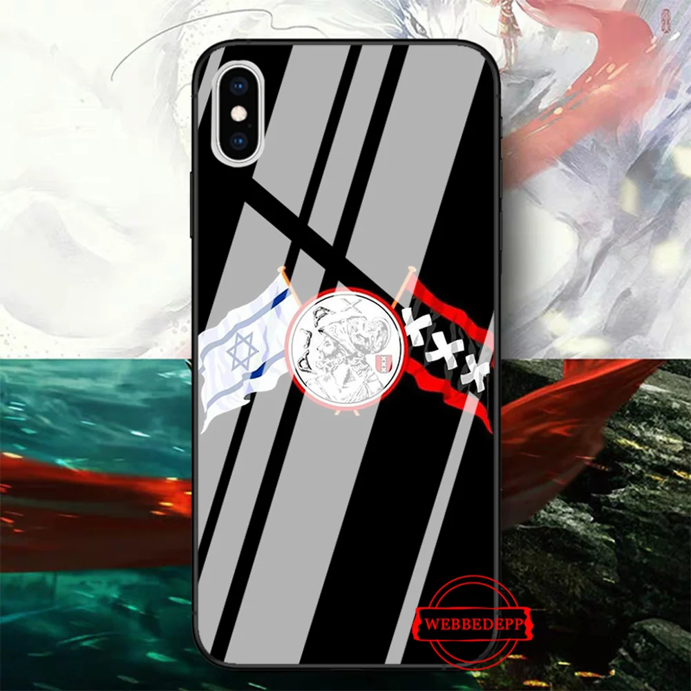 Ajax Team стеклянный чехол для телефона для Apple iPhone 11 Pro X XS Max 6 6S 7 8 Plus 5 5S SE - Цвет: TG1