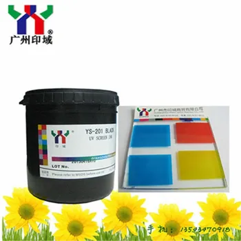 

Nature Dry,UV Glass screen printing Ink for blue,It is not easy to fade that 100ml Curing Agent mix with 1kg glass ink
