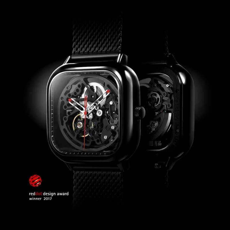 Xiaomi Mijia CIGA MY Series часы с выдолбленным дизайном анти-сейсмические механические часы с металлическим ремешком и кожаным ремешком подарок