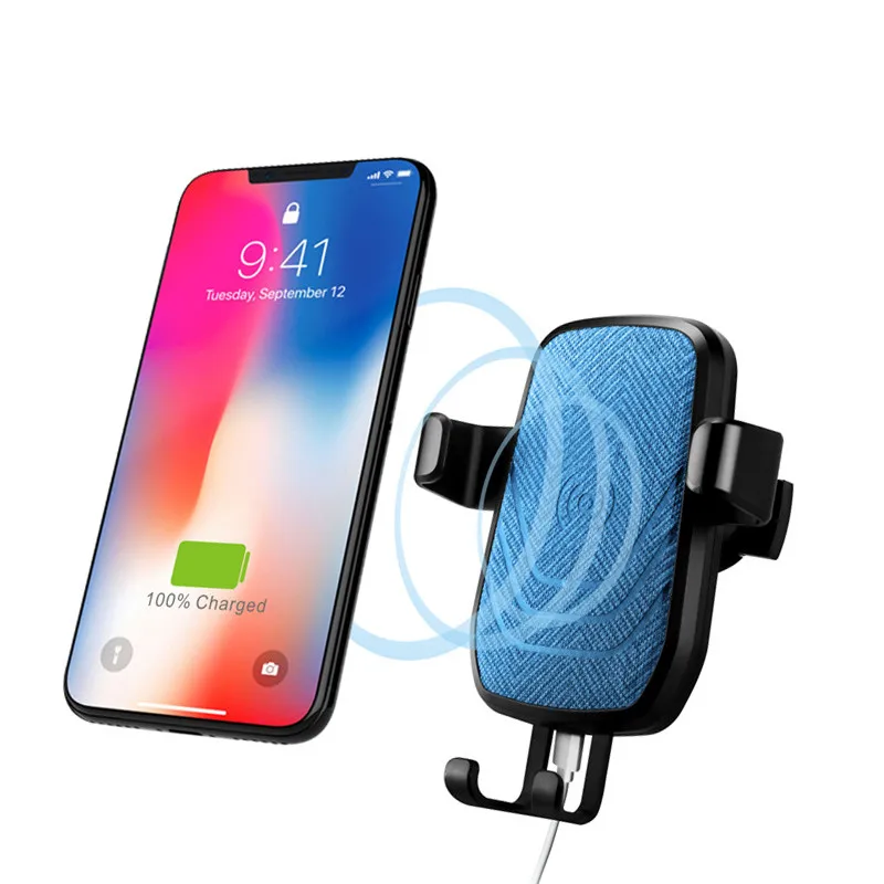 Car Holder Wireless Charger for iPhone X 8 Plus 10W Fast Charging Car Charger For Samsung Galaxy S9 9+ S8 Note 8  