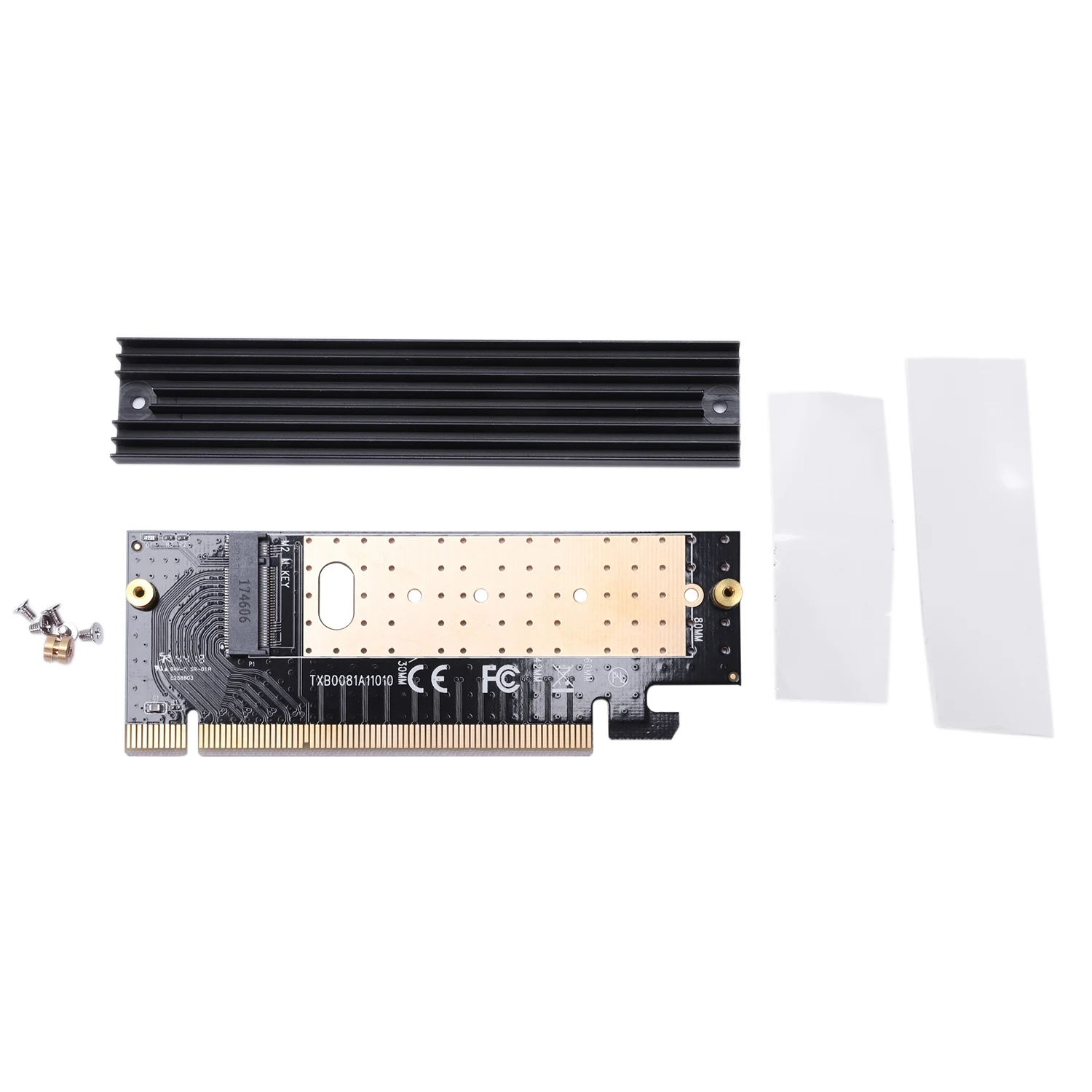 M.2 Nvme Ssd адаптер M2 Для Pcie 3,0X16 карты контроллера M ключ интерфейс Поддержка Pci Express 3,0X4 Размер 2230-2280