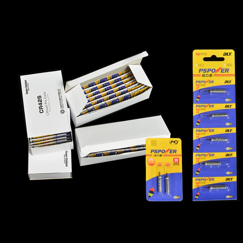 

100pcs/lot Fishing Float Batteries CR425 CR435 CR311 CR322 Luminous Float Accessories Pin Cell Battery 3V Fishing Tackle FU003