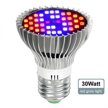 

Led Grow Light E27 Led 30W Growing Lamp for Flower Plant Hydroponics System Aquarium Led lighting Aluminum Meterial 2018