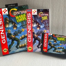 Contra жесткий корпус NTSC-U с коробкой и руководством 16 бит MD игровая карта для sega Mega Drive для Genesis