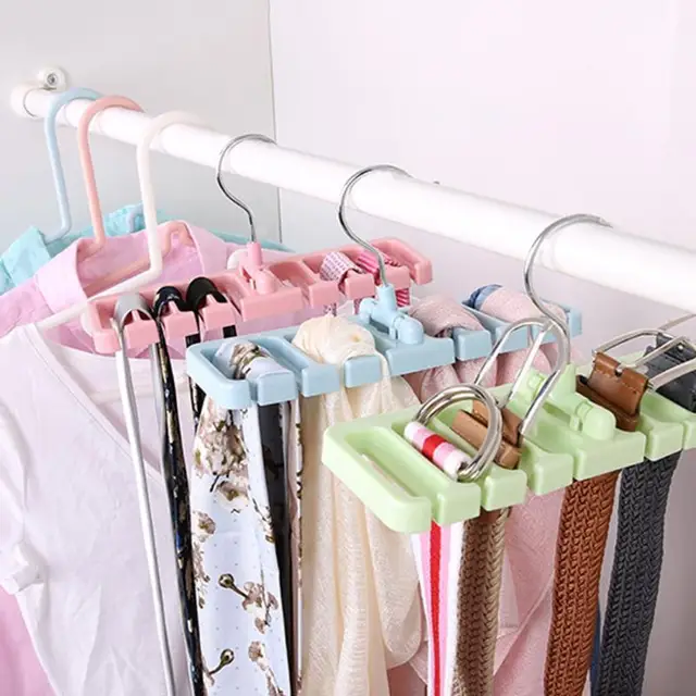 8 Hole Storage Rack Tie Belt Organizer Rotating Ties Hanger Holder 8 Hole Storage Rack Tie Belt Organizer Rotating Ties Hanger Holder Closet Organization Wardrobe Finishing E Saver