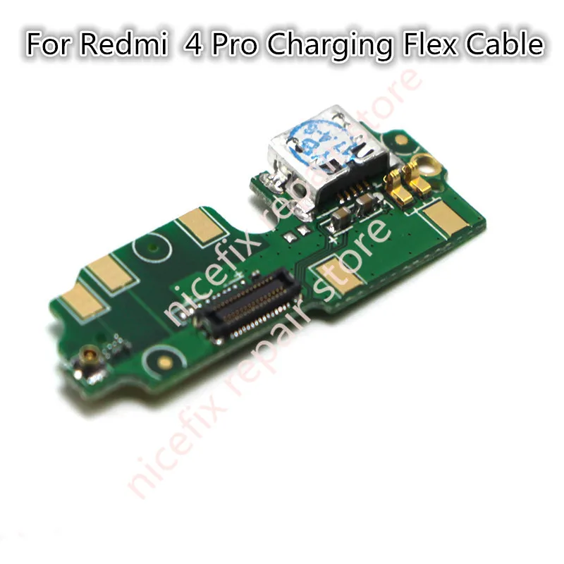 

USB Charging Port Flex Cable For Xiaomi redmi 4 pro Dock Connector Charging Port Board Repair Parts In Mobile Phone