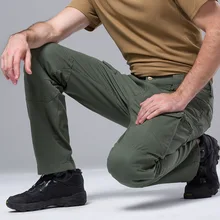 Men Tactical Outdoor Multicam Pants Combat Army Training Military Pants Full Cotton Sport Trousers for Hiking Hunting Fishing man new winter waterproof fishing trousers tactical softshell hunting outdoor jackets set army suit military pants