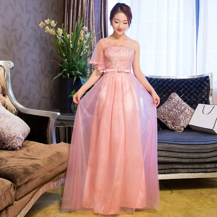 women fashion 2017 modest womens blush party dresses sexy long formal