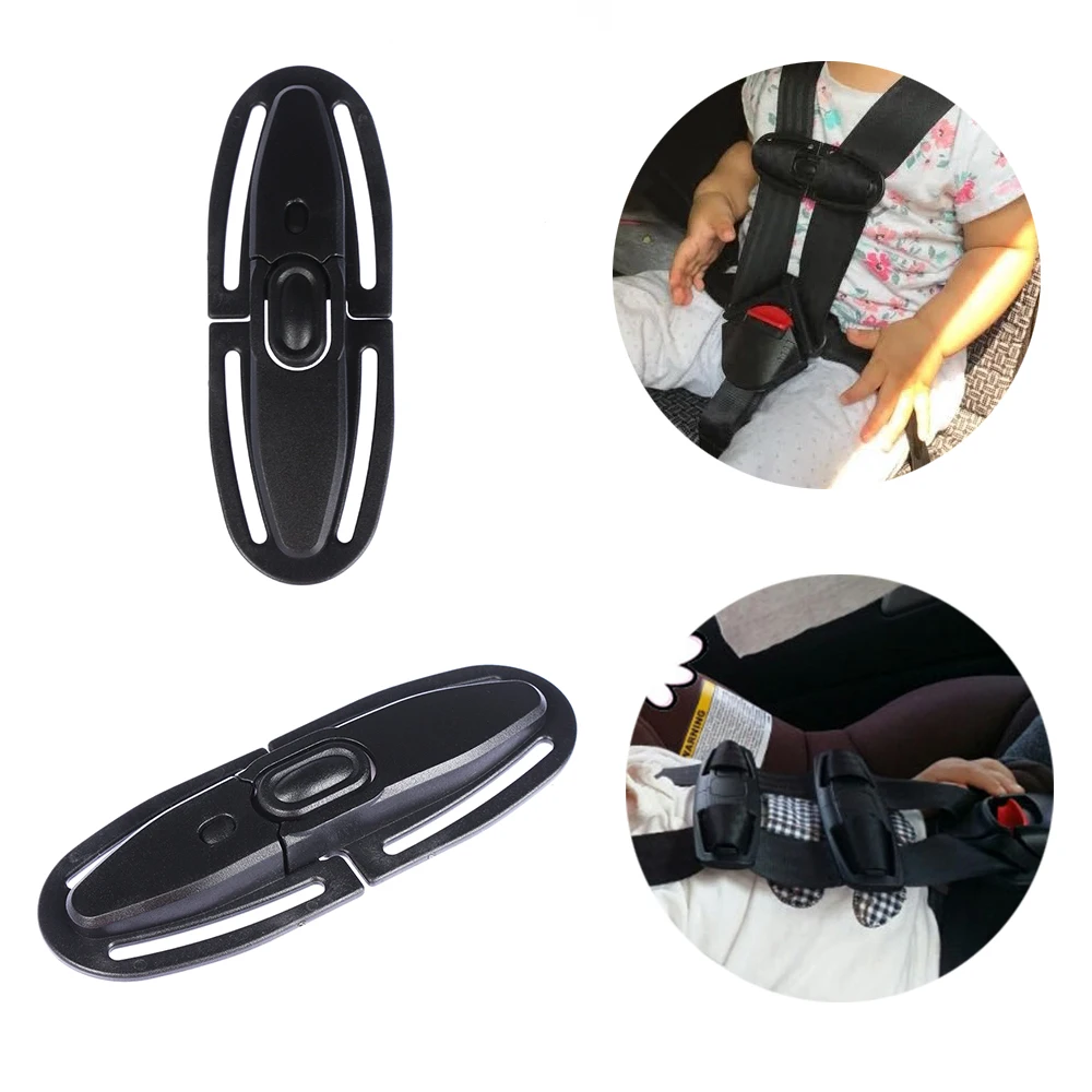 

1PC Black Baby Child Car Seat Safety Strap Belts Harness Chest Clip Kids Safe Lock Buckle Auto Care Interior Accessories