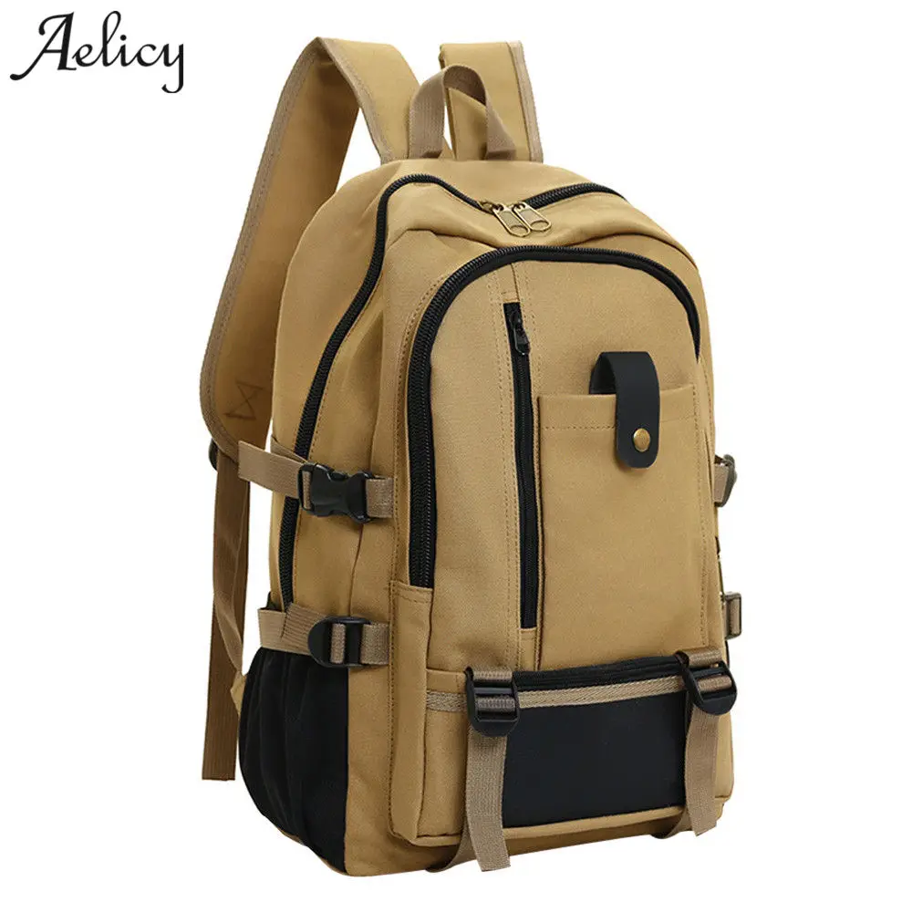 www.ermes-unice.fr : Buy Aelicy men travel backpack vintage design duffle back pack casual canvas ...