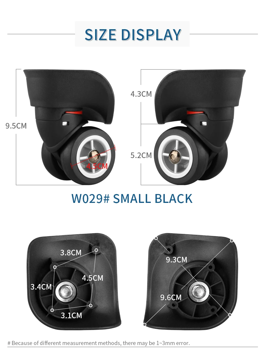 Багажное колесо, сменные колеса, аксессуары для чемодана, Универсальные ролики, чемодан на колесиках, аксессуары для чемодана, сумки на колесиках