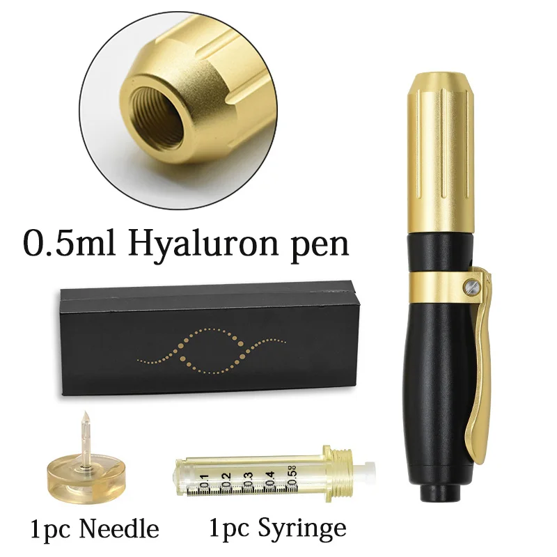 0.3ml hyaluronic pen Горячая 0,3 мл/0,5 мл Золотая гиалуроническая кислота ручка гиалурон Пистолеты для губ наполнитель против морщин лифтинг губ acide Hyaluronique инъекции - Номер модели: 0.3ml hyaluronic pen