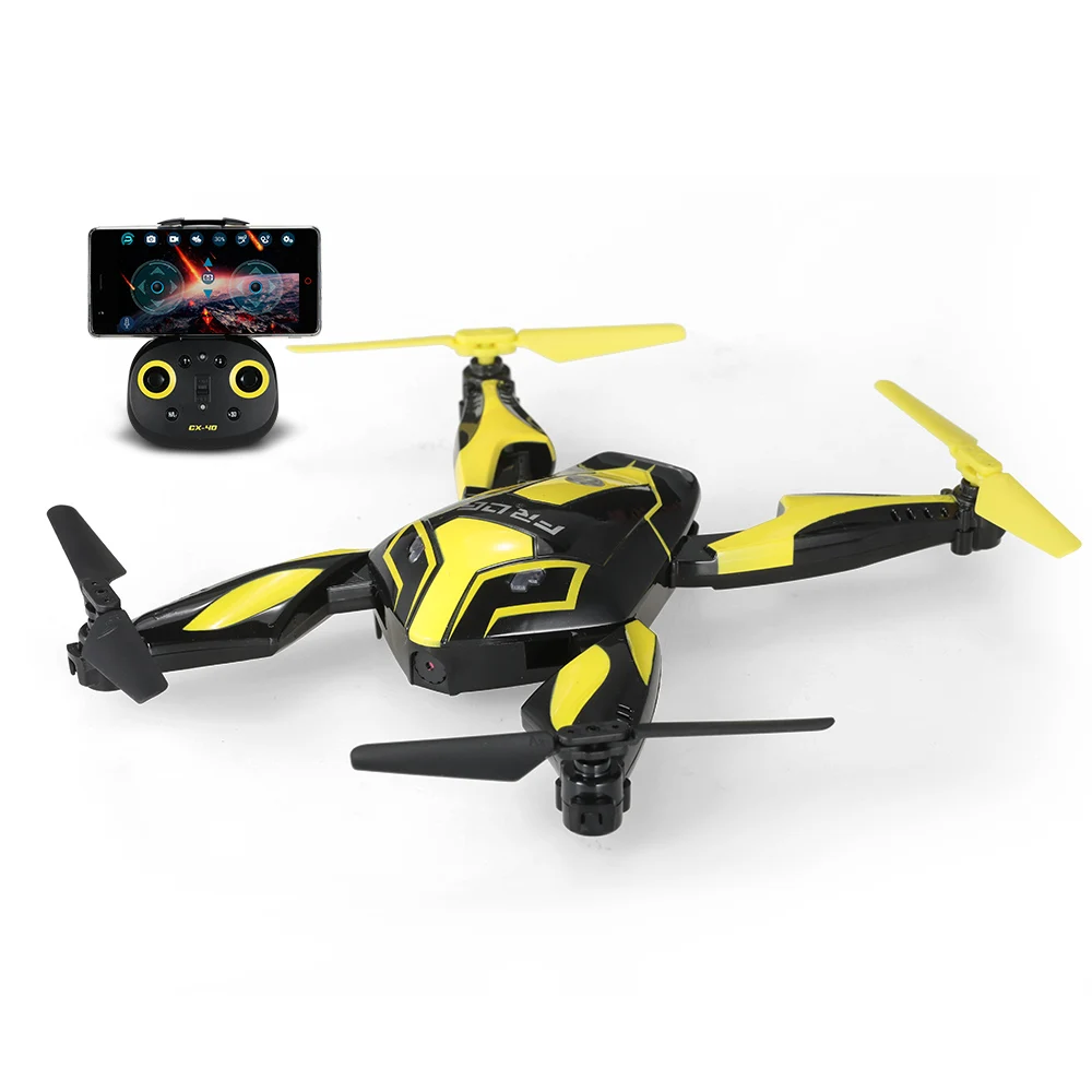 

Cheerson CX-40 RC Helicopter with Camera Wifi FPV Foldable Frog Quadcopter Optical Flow Sensor Programmable Selfie Drone Toys