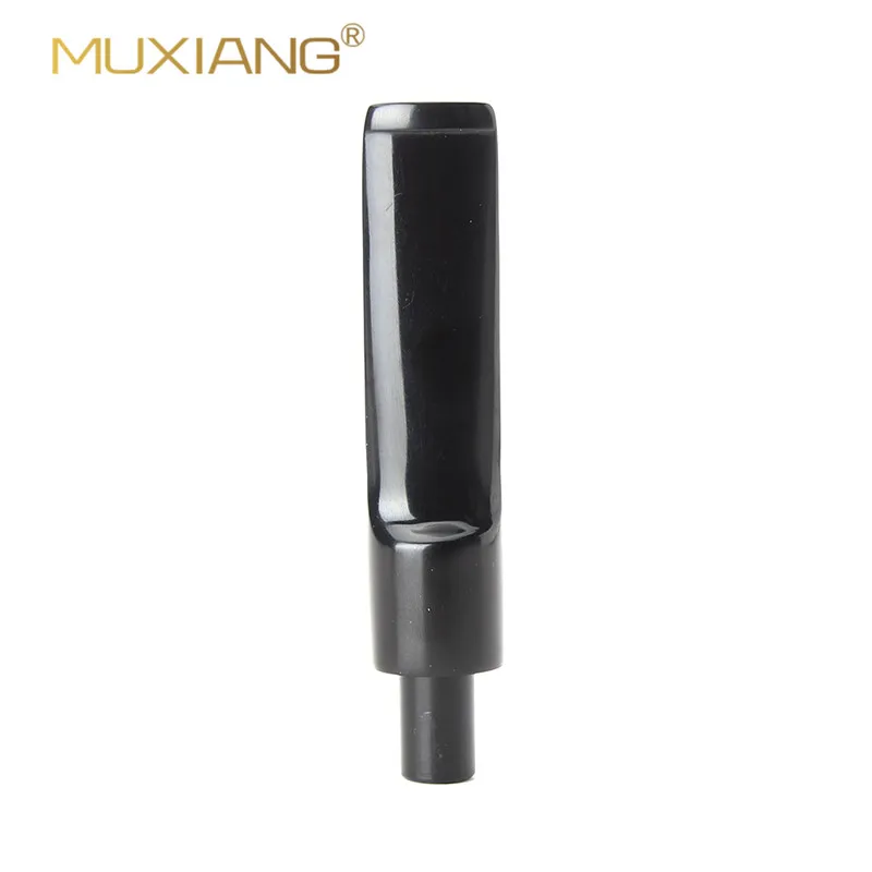 

MUXIANG Tobacco Pipe Stem Replacement Black Straight Saddle Pipe Mouthpiece Fit 9mm Filters pipes accessories bs0033