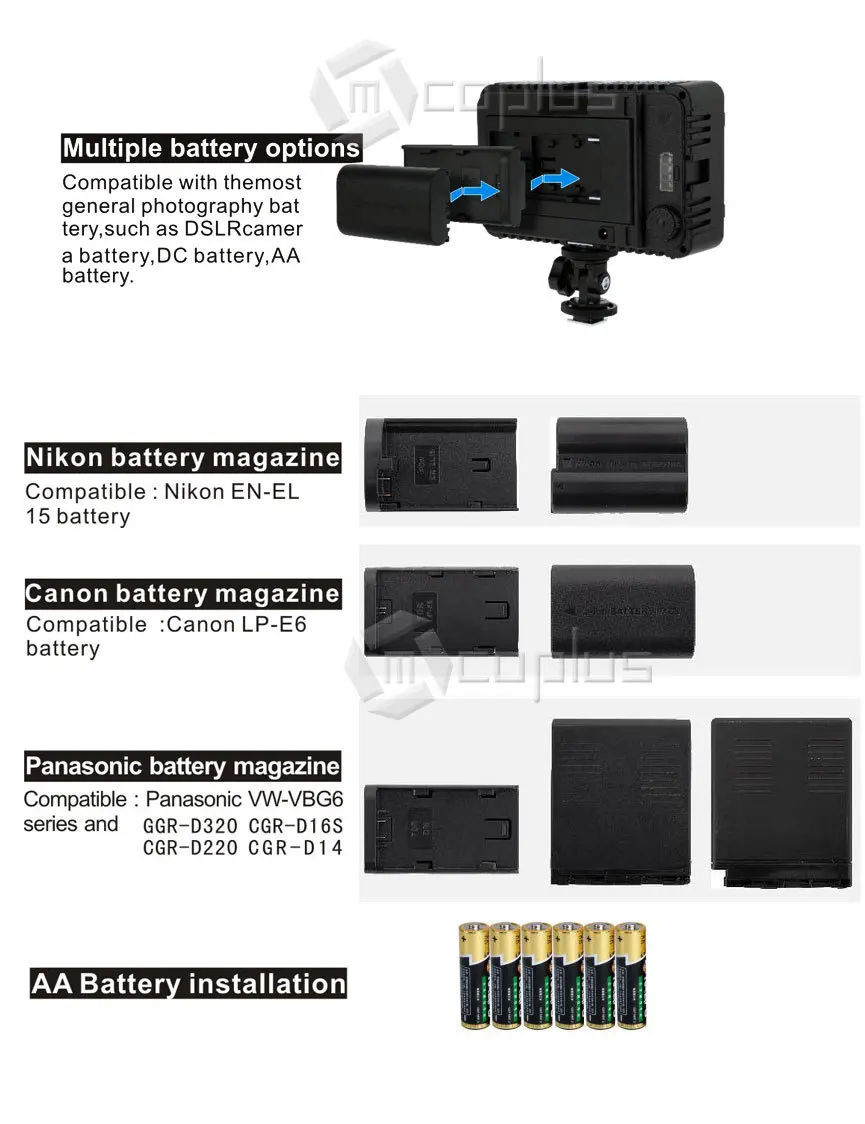 Mcoplus 198 светодиодный видео фото светильник ing лампа для DV видеокамеры и Canon Nikon Pentax sony Panasonic Olympus цифровых зеркальных камер