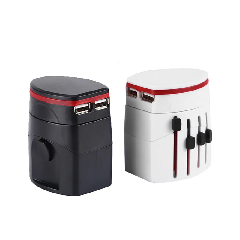 Powstro 5V универсальный международный адаптер пробки мир путешествия 2USB зарядное устройство адаптер с AU US UK евро-конвертер штекер