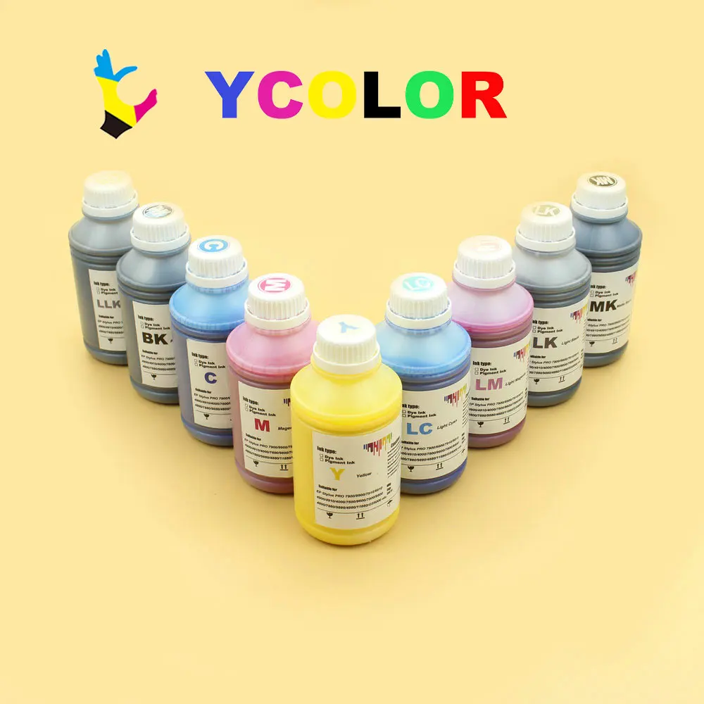 

DGYCJLFP 500ML Large format printer universal Dye Ink For Epson Stylus Pro 7890 9890 3800 3850 3880 3890 3885 printer