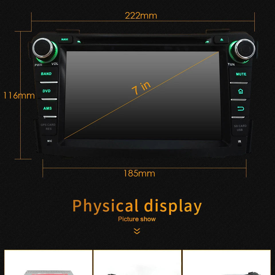 Best 7" 2 Din Octa Core 4G WIFI Android 8.1 4GB RAM 64GB ROM RDS DAB Car DVD Multimedia Player Stereo Radio For Hyundai I40 2011-2016 5