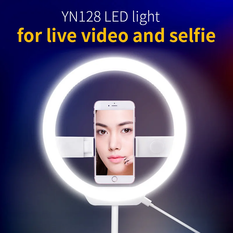 

YONGNUO YN128 LED Ring Light Camera Photo/Phone/Studio/Video 3200K-5500K Photography Dimmable Ring Lamp