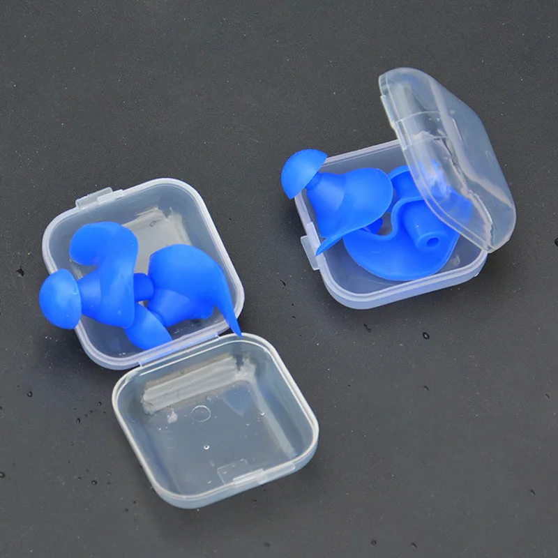1 Pair Soft Ear Plugs Environmental Silicone Waterproof Dust-Proof Earplugs Diving Water Sports Swimming Accessories
