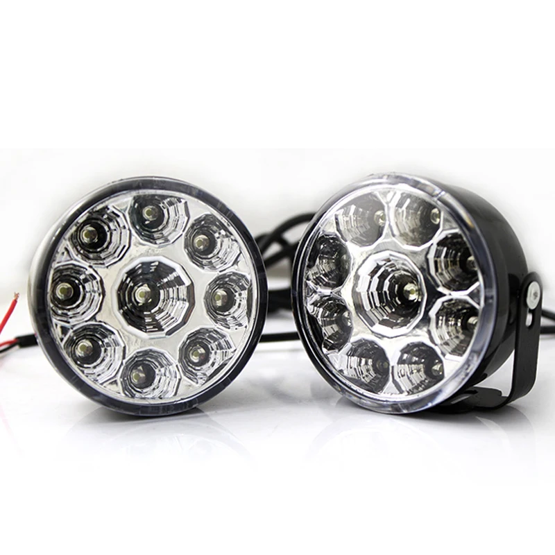 2PCS Car Styling H11/H4/H7/881/9005/9006 80W LED Car Auto DRL Chip Fog Running Headlight Head Lights Lamp Bulb DC12V White BJ 