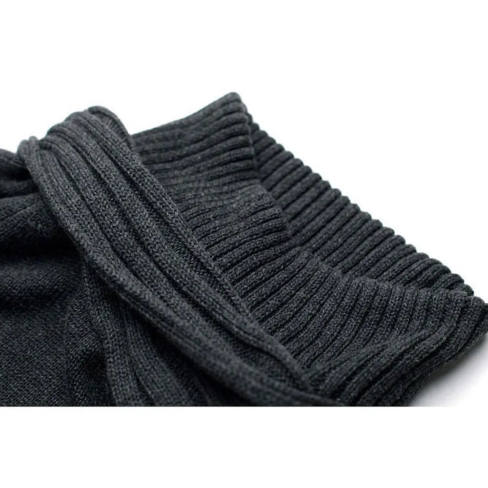 Осень-зима, вязаный однотонный повседневный мужской свитер с длинным рукавом и круглым вырезом, тонкий пуловер, Лидер продаж, новые Брендовые мужские свитера
