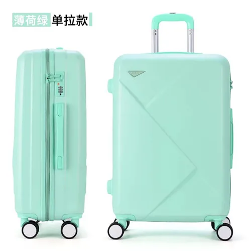 KLQDZMS 20/22/24/26/28inch retro rolling luggage sets trolley case with cosmetic bag fashion travel suitcase on wheels - Цвет: only 1 pcs suitcase