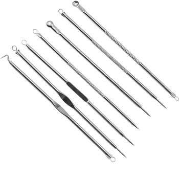 

7Pcs Blackhead Remover Cleaner Tool Acne Blemish Needle Beauty Makeup Face Cleaning Tools Face Care Pimple Spot Extractor Tools