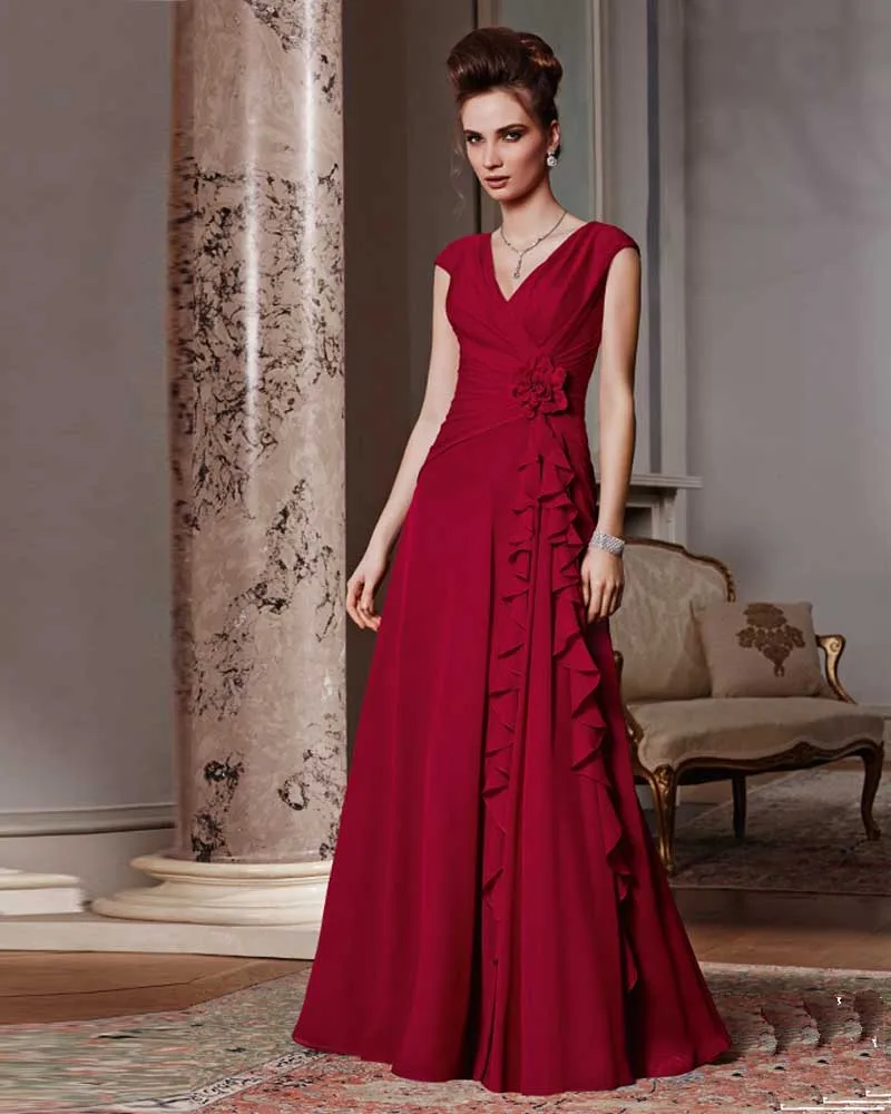 vestido mae da noiva vermelho