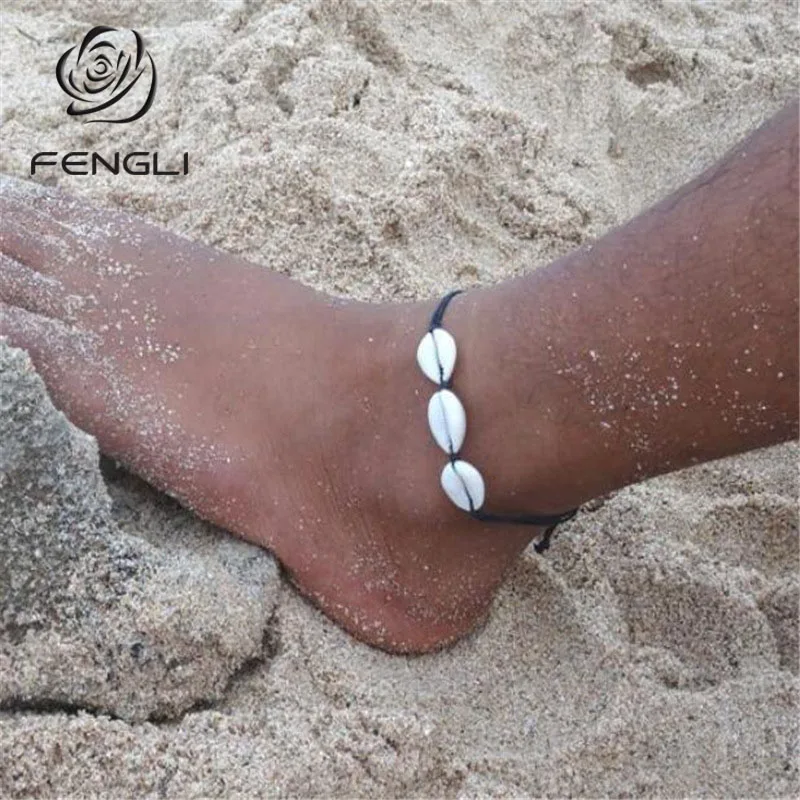 FENGLI Seashell Beach Foot Anklet for Women Barefoot Bracelet ankle on leg Ankle Summer Bohemian Jewelry Friendship Gift FENGLI Seashell Beach Foot Anklet for Women Barefoot Bracelet ankle on leg Ankle Summer Bohemian Jewelry Friendship Gift